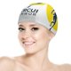 thumbnail image 5 of Mercury Filmworks Gorro de Natación de Licra, Gorro de Baño de Tela Cómoda, Gorro Elástico Antideslizante para Hombres, Mujeres y Niños, 5 of 6