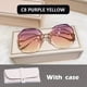 thumbnail image 1 of Fashion Sunglasses Women Metal Female UV400 Vintage Ladies Stylish Design Oversized Square Sunglasses For Women, 1 of 3