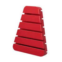 Magideal - Bloque Plegable De Plumas, Accesorios De Pesca Con Mosca, Fácil De Usar, Ranura De Inserción Estándar, Herramienta De Fabricación De Señuelos De Mosca Rojo
