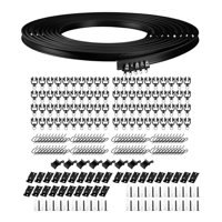 Magideal - Rieles De Techo Flexibles Espaciador De Cortina Para Rv Fácil Instalación Gancho De Riel De Cortina Polea Combinación Riel Deslizante Para Dormitorios 10 Metros