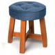 thumbnail image 1 of Pouf Puff Spring Felpa Azul, 1 of 2