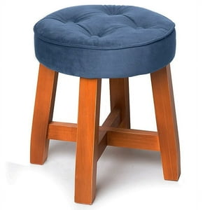 Barra Design - Pouf Puff Spring Felpa Azul