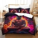 thumbnail image 2 of Funda Nórdica Con Estampado 3d De Estatua De Buda Y Fundas De Almohada Juego De Ropa De Cama Con Cierre De Cremallera Microfibra Suave Hipoalergénica Con Diseño Budista, 2 of 3