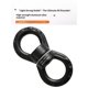 thumbnail image 3 of Swing giratorio 30KN fuerza de rotura 360 ° dispositivo rotativo de seguridad colgando accesorio para escalada en roca, colgando hamaca, colgante de árbol de la web, baile aéreo, colgante de, 3 of 3