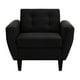 thumbnail image 1 of Sofa Bote 1c Felpa 00 Negro, 1 of 6