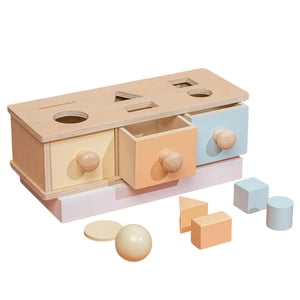 Bothyi - Caja De Permanencia De Objetos Montessori Con Cajón, Juguetes Educativos Para Edades Tempranas, Regalos
