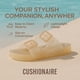 thumbnail image 3 of Sandalias ajustables para mujer CUSHIONAIRE impermeables con doble hebilla, 3 of 9
