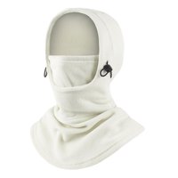 Magideal - Máscara De Esquí Pasamontañas Cara Cove Gorros Térmicos Capucha A Prueba De Viento Máscara Facial Para Acampar Ciclismo Montar Actividades Al Aire Lib Blanco