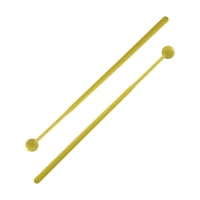 Magideal - 2 Piezas De Percusión De Tambor, Instrumentos De Percusión De 11,8 Pulgadas De Longitud, Mazo De Campana Para Xilófono, Tambores Para Niños, Campanas, Amarillo