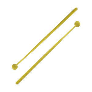 Magideal - 2 Piezas De Percusión De Tambor, Instrumentos De Percusión De 11,8 Pulgadas De Longitud, Mazo De Campana Para Xilófono, Tambores Para Niños, Campanas, Amarillo