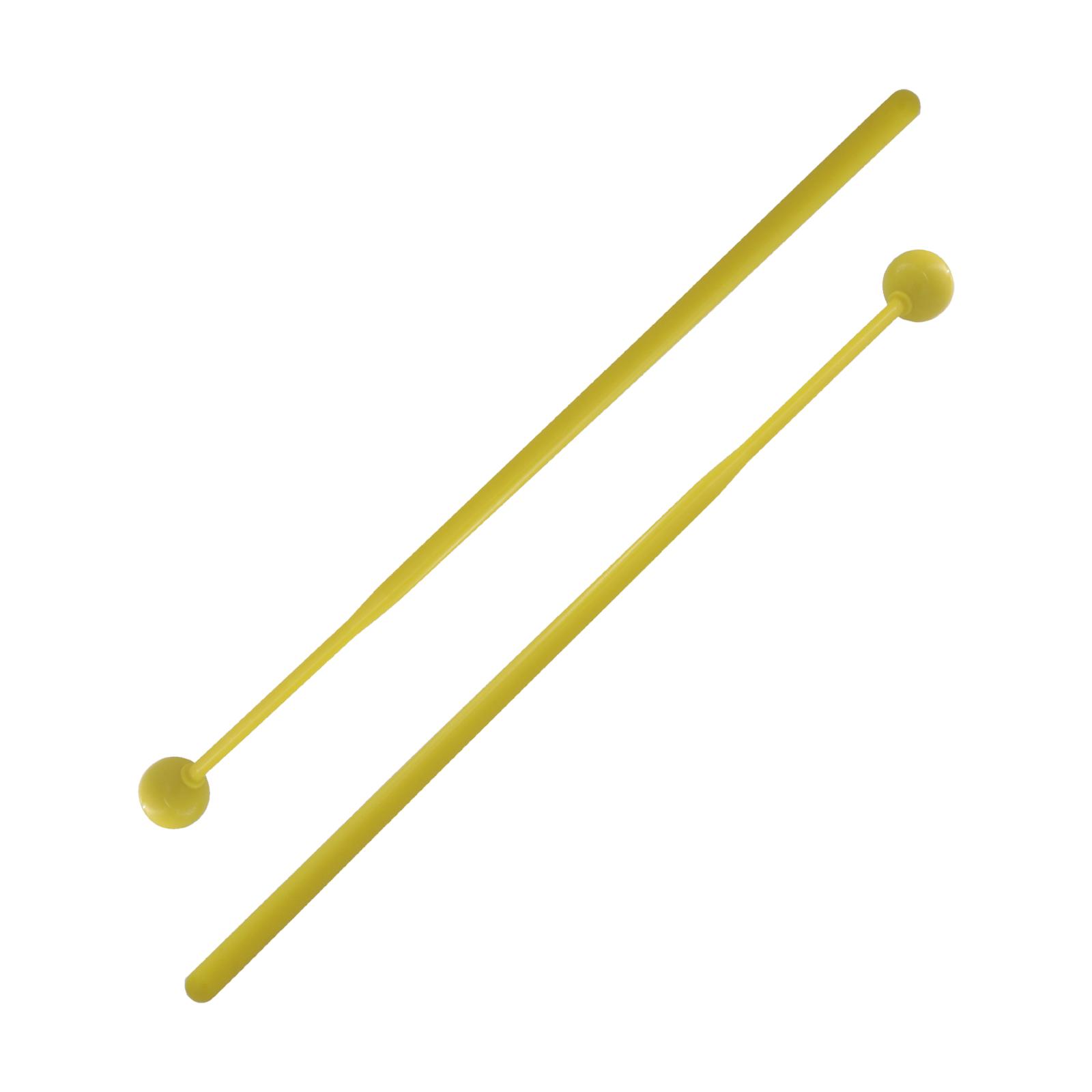 Magideal - 2 Piezas De Percusión De Tambor, Instrumentos De Percusión De 11,8 Pulgadas De Longitud, Mazo De Campana Para Xilófono, Tambores Para Niños, Campanas, Amarillo