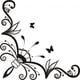 thumbnail image 1 of Decomural Flowers Butterfly Corner WS-18588, 1 of 2