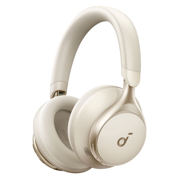 Audífonos Ovear Ear Noise Cancelling Space One Soundcore Bluetooth Crema