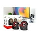 thumbnail image 4 of Parlantes Para Pc 2.0 Usb Jack 3.5 Negro Rojo Q160, 4 of 5