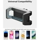 thumbnail image 5 of Soporte universal para teléfono en espejo retrovisor - aleación de aluminio de primera calidad, ajuste multiángulo, apto para coche y camión, se adapta a todos los teléfonos móviles-Clip plano Negro, 5 of 5