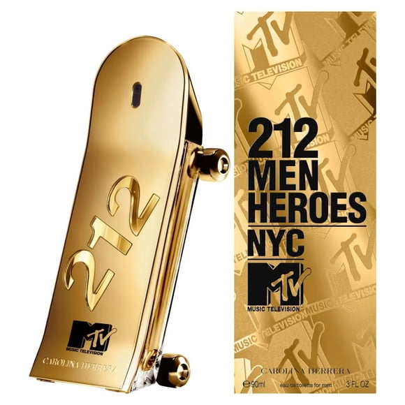 Perfume Carolina Herrera 212 Heroes MTV 90ml Hombre – Fragancia frutal con pera y jengibre