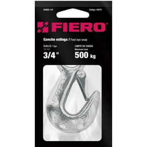 Gancho Con Seguro 3/4"" / 500Kg - Fiero