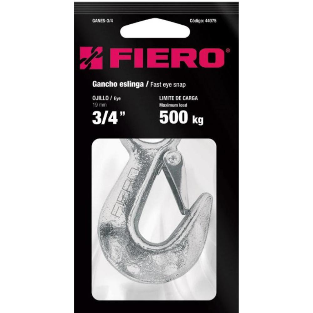 Gancho Con Seguro 3/4"" / 500Kg - Fiero