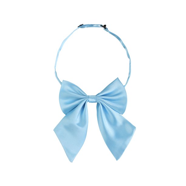 INSPIRE CHIC Lazo de moño ajustable sólido para mujer con cuello halter autoajustable, color azul cielo, 13*16cm/5.12"*6.30"