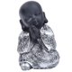 thumbnail image 5 of Artesanía de resina china Estatua de Buda Monje lindo Figurilla Coche Ornamentos-S Plata, 5 of 5