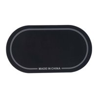 Magideal - Accesorio De Parche De Bombo, Portátil, Práctico Para Niños Y Adultos, Piezas De Tambor, Parches De Cabeza De Tambor, Almohadilla De Patada De Tambor Pedal Doble Negro