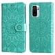 thumbnail image 1 of Funda tipo cartera FOXDOCK para Xiaomi Redmi Note 10s 4G , diseño girasol en relieve, cuero PU, cierre magnético, soporte y tarjetero, 1 of 5