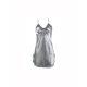 thumbnail image 1 of INSPIRE CHIC Mujer Camisón de Satén con Escote en V y Encaje Floral con Lazo, Tirantes Ajustables, Vestido de Dormir Gris-encaje XXL, 1 of 6