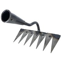 Magideal - Herramienta De De Jardinería Herramienta De Que Afloja El Suelo Manual De Rastrillo De Hierba De Suelo Manual De Rastrillo Para El Patio , 7 Dientes