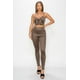 thumbnail image 1 of Conjunto De Top Y Leggings Con Estampado De Serpiente En Relieve, 1 of 5