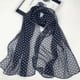 thumbnail image 1 of Set de Chales Suxumhao Lunares Azul Oscuro y Blanco, 1 of 2