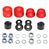 Magideal - Kit De Reconstrucción De Camión De Monopatín Universal, Arandelas De Buje, Copas De Pivote, Amortiguador, Patinetas Largas Para Exteriores, Accesorios , Rojo Claro 11 Mm