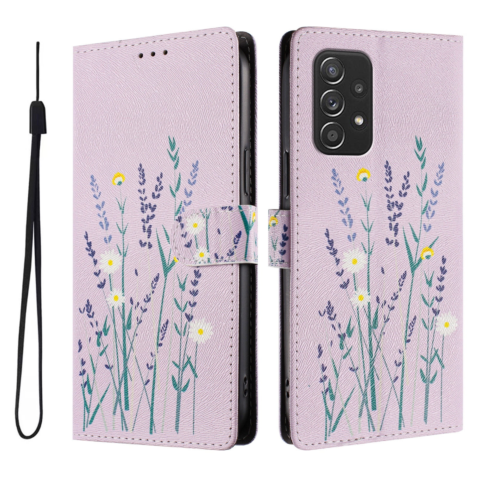 Foxdock Funda Tipo Cartera Para Samsung Galaxy A52/a52s Con Soporte Y Correa – Diseño De Patrones Lindos