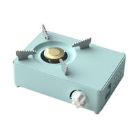 Magideal - Estufa De Gas Portátil Quemador Parrilla De Estufa De Camping Ajustable De Aluminio De Un Quemador Para Cocinar Picnic Festivales , Azul