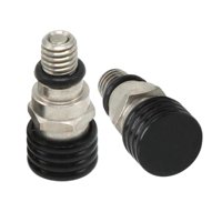 Ioensy - 2 Piezas M5 0,8Mm Válvula De Presión De Purga De Aire De Horquilla Para Motocicleta Negro Duradero