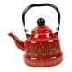 thumbnail image 3 of Tetera De Té Esmaltada De 2,5 L, Utensilios De Cocina Portátiles Para Acampar Al Aire Libre, Hogar, Rojo A, 3 of 5