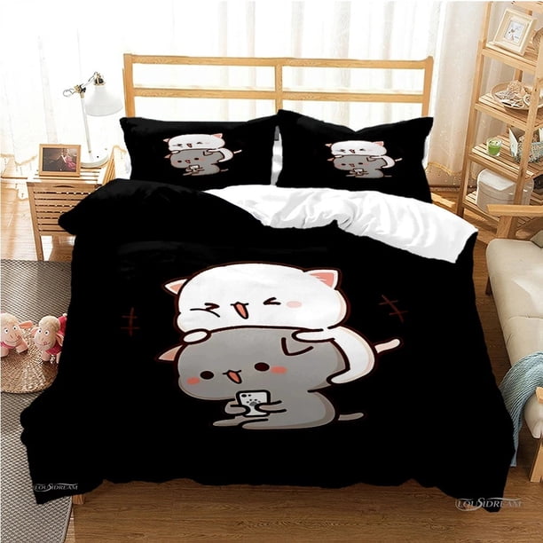 Cute Bubu Dudu Cartoon Bear Panda Duvet Cover kawaii Bedding sets Soft Quilt Cover and Pillowcases Single Double Queen King BoysBed Sheets