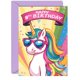 thumbnail image 1 of Tarjeta de cumpleaños número 8 con unicornio – Stuff4, 1 of 7