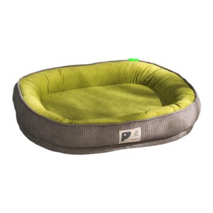 Ioensy - Cama Para Perros, Cálida, Verde Y Gris, Para Perros Medianos, Conejos, Cachorros, 60X48Cm