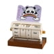 thumbnail image 3 of Calendario Perpetuo De Escritorio Giratorio, Regalo, Reutilizable, Para Dormitorio Escolar, Panda Decorativo, Morado Claro, 3 of 5