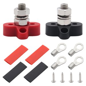 Magideal - Bloque De A Tierra Y Alimentación De Perno , Kits De Bloque De Terminales De Distribución De Energía De Batería Para Barco M6