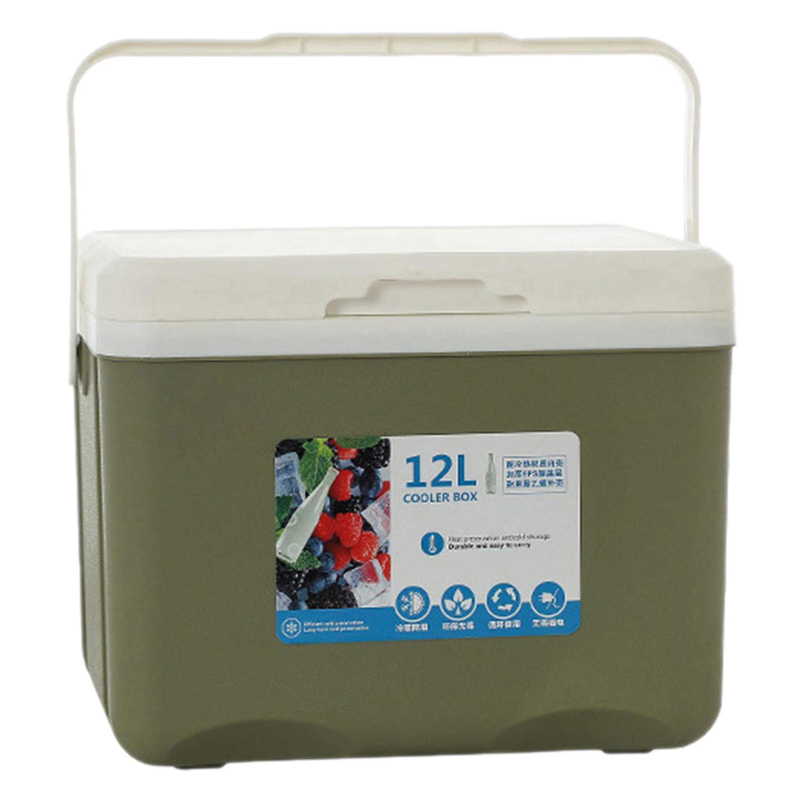 Ioensy - Nevera Aislante Con Mango Resistente Para Barbacoa, Bebida Deportiva, Pesca, Verde