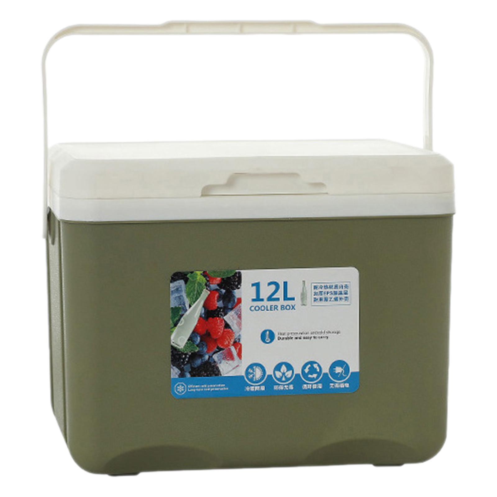 Ioensy - Nevera Aislante Con Mango Resistente Para Barbacoa, Bebida Deportiva, Pesca, Verde