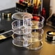 thumbnail image 5 of Joyero redondo, organizador de cosméticos tipo torre, joyero con tapa, joyero portátil pequeño, estuche para anillos, pendientes y collares., 5 of 7