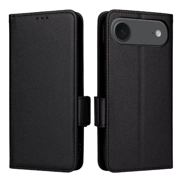 Funda Cartera para iPhone Air Tapa Flip con Ranuras y Soporte Negro