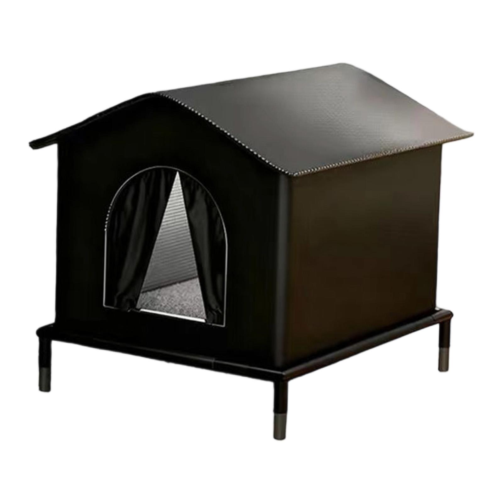 Ioensy - Caseta Para Gatos Para Exterior, Cueva, Caseta Elevada Para Cachorros, Para Porche Exterior, Granero, M, 36 X 36 X 36 Cm