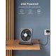 thumbnail image 4 of Ventilador USB Koonie Strong Wind, ultrasilencioso, pequeño escritorio negro, 4 of 6