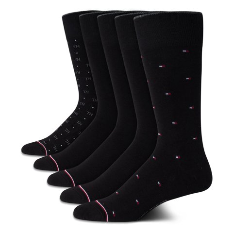 Pack De 5 Calcetines De Vestir Con Estampado Integral De La Bandera De Tommy Hilfiger