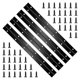 thumbnail image 1 of Bisagra tipo piano YHNTGB 30 cm negra de acero inoxidable – juego de 4 unidades, 1 of 7