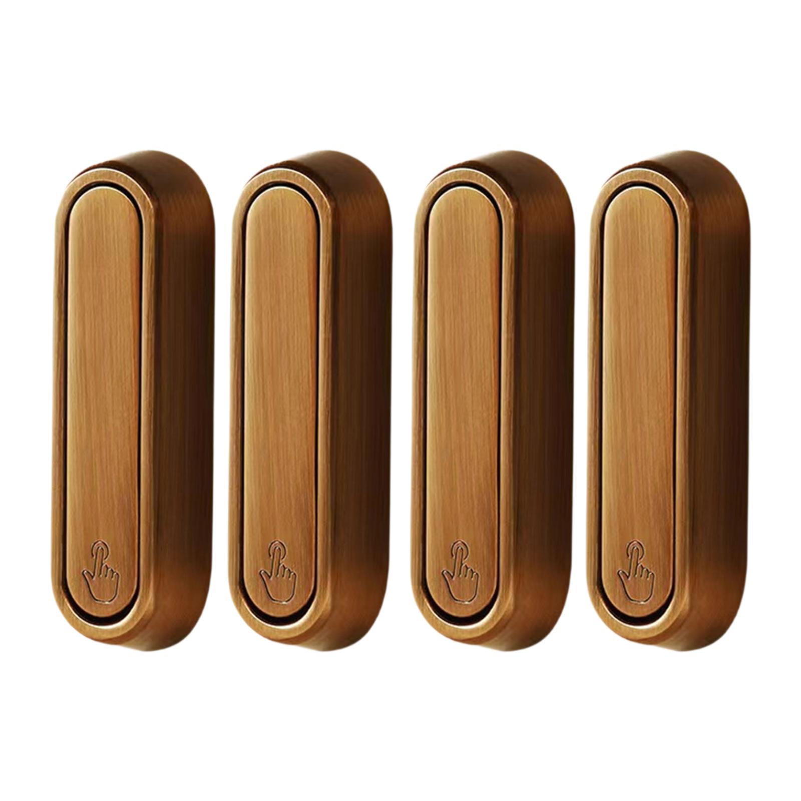 Bothyi - Ganchos De Pared Plegables Para Baño, 4 Piezas, Resistentes, Accesorio De Cocina, Giratorio De 90°, Color Bronce
