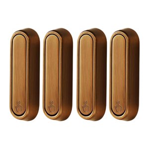 Bothyi - Ganchos De Pared Plegables Para Baño, 4 Piezas, Resistentes, Accesorio De Cocina, Giratorio De 90°, Color Bronce